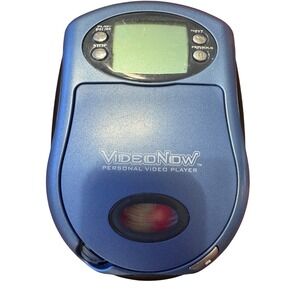 Vintage 2003 Tiger Blue VideoNow Personal Video Player Kids Retro Handheld Media